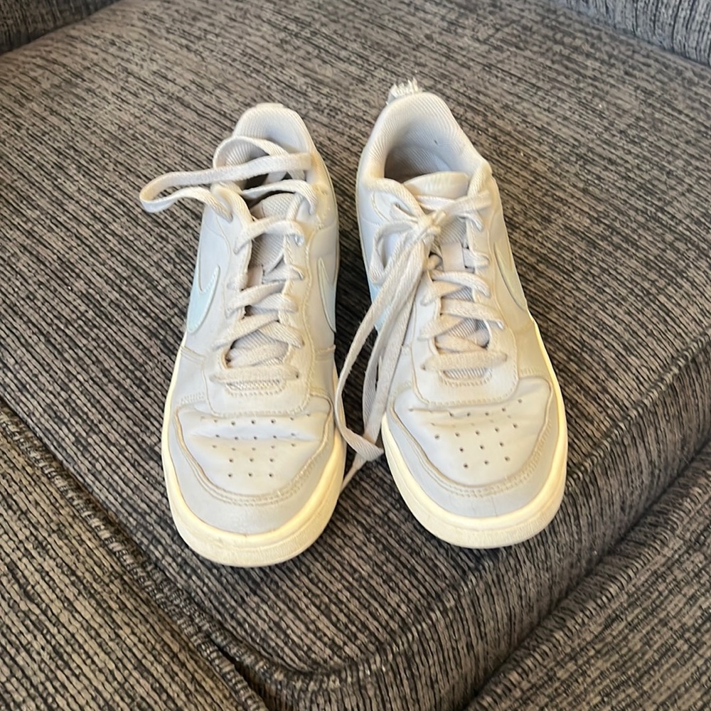Light grey and blue Nike